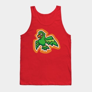 Little Green Parrot Tank Top